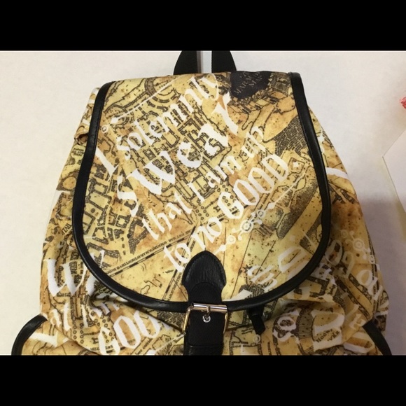 harry potter marauders map backpack